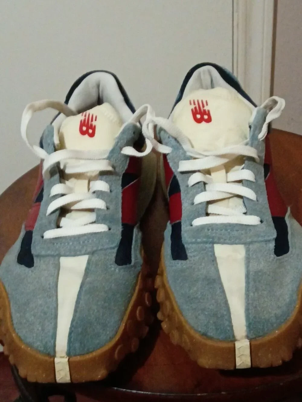 New Balance UXC72EB Men's Size 9.5 Shoes Blue Red XC-72 Suede Lifestyle Sneakers